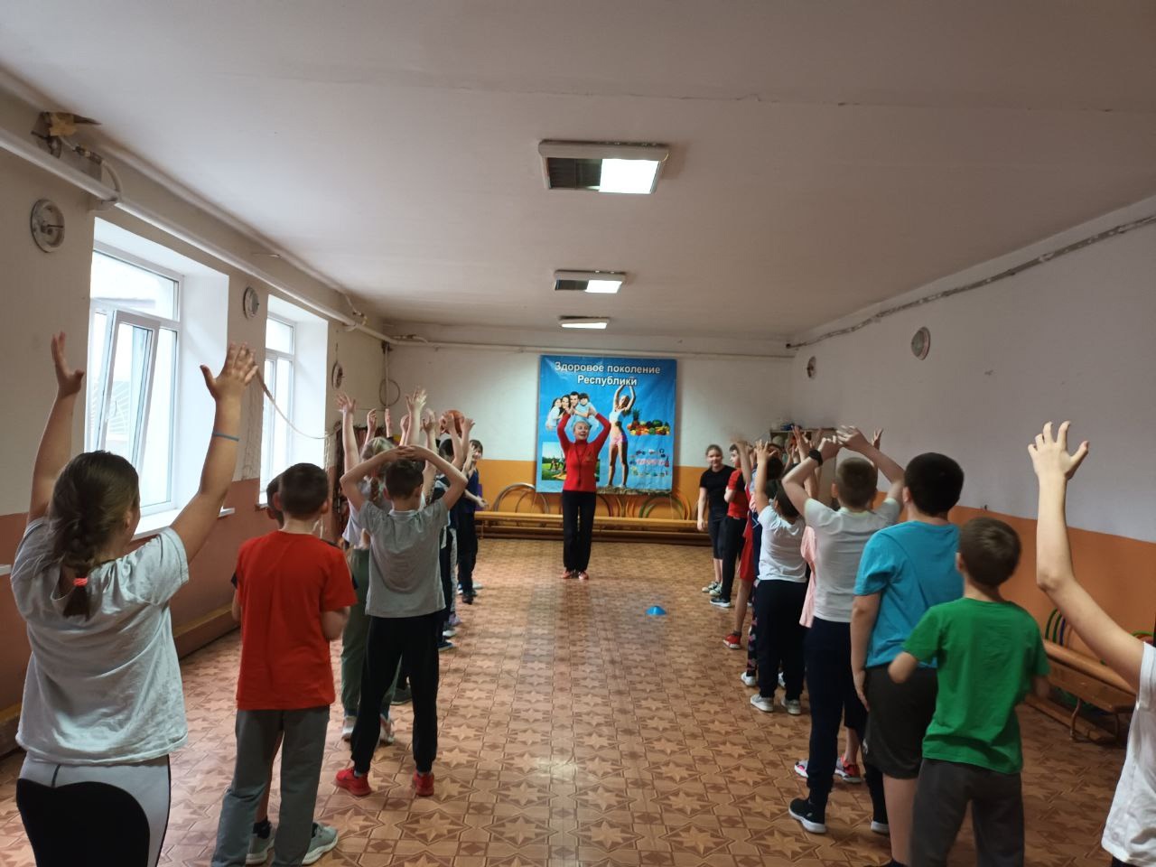 Эстафеты для будущих космонавтов.